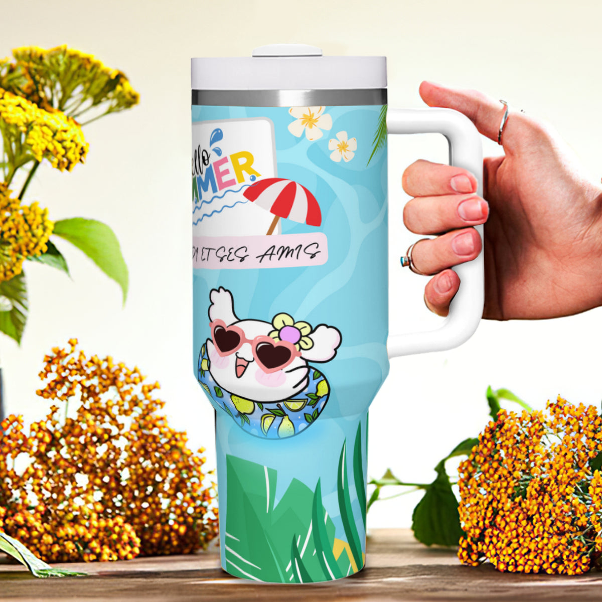 Modi et Ses Amis Waterpark Summer Mug Tumbler | 모디와 친구들 워터파크 써머 머그 텀블러 ✨