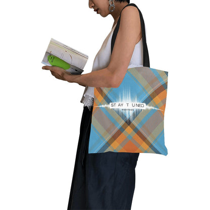 ModiToon Staytuned Check Ecobag [S] 모디툰 스테이튠드 체크 에코백