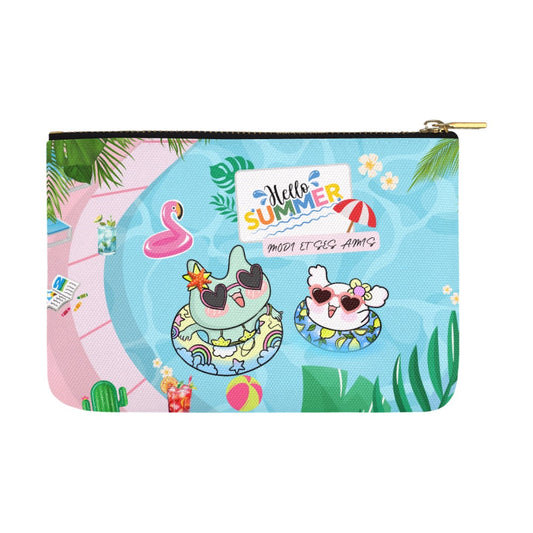 Modi et Ses Amis Pink Love Summer Daily Pouch L [Canvas]