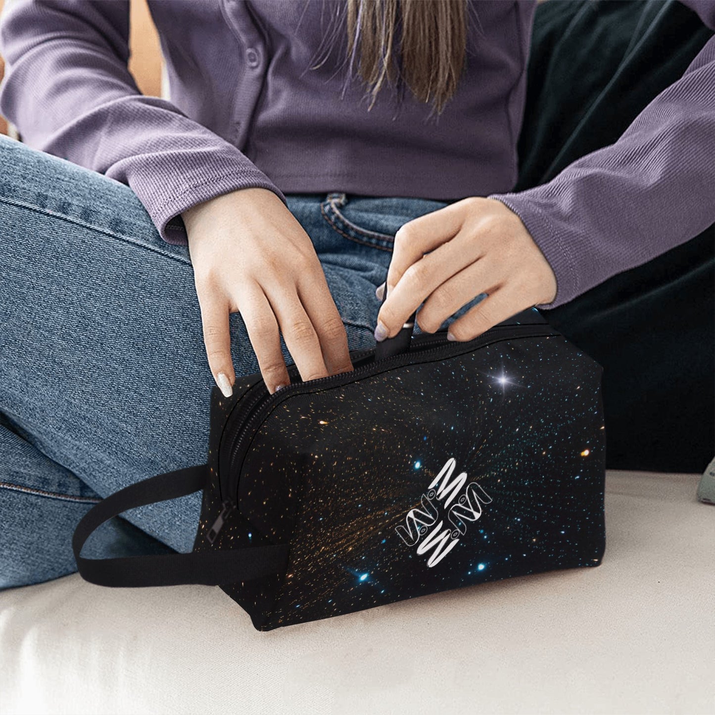 ModiToon Universe Blackhole Daily Pouch, Handle Bag | 모디툰 유니버스 블랙홀 데일리 파우치 핸들백