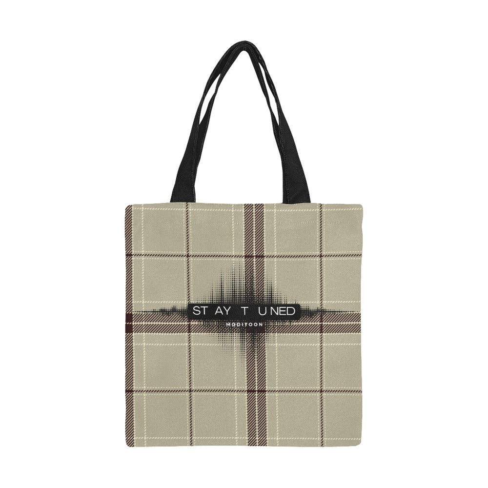 ModiToon Staytuned Check Ecobag [S] 모디툰 스테이튠드 체크 에코백
