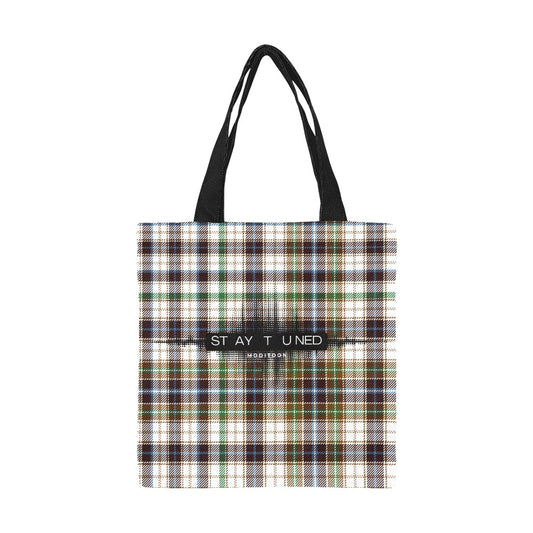 ModiToon Staytuned Check Ecobag [S] 모디툰 스테이튠드 체크 에코백