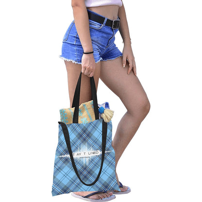 ModiToon Staytuned Check Ecobag Two way  모디툰 스테이튠드 체크 투웨이 에코백