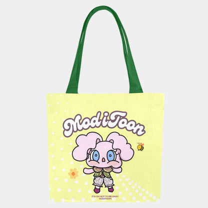 ModiToon Modi's Diary Canvas Eco-bag Ensemble de 4 | 모디툰 모디의 다이어리 에코백 4종 세트