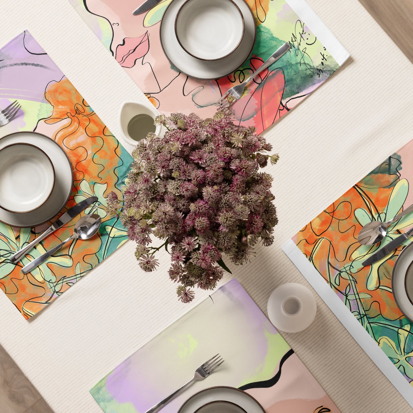 NIXI Creator Spring Mood Placemat Set [NIXI Creator Special Art Collection]