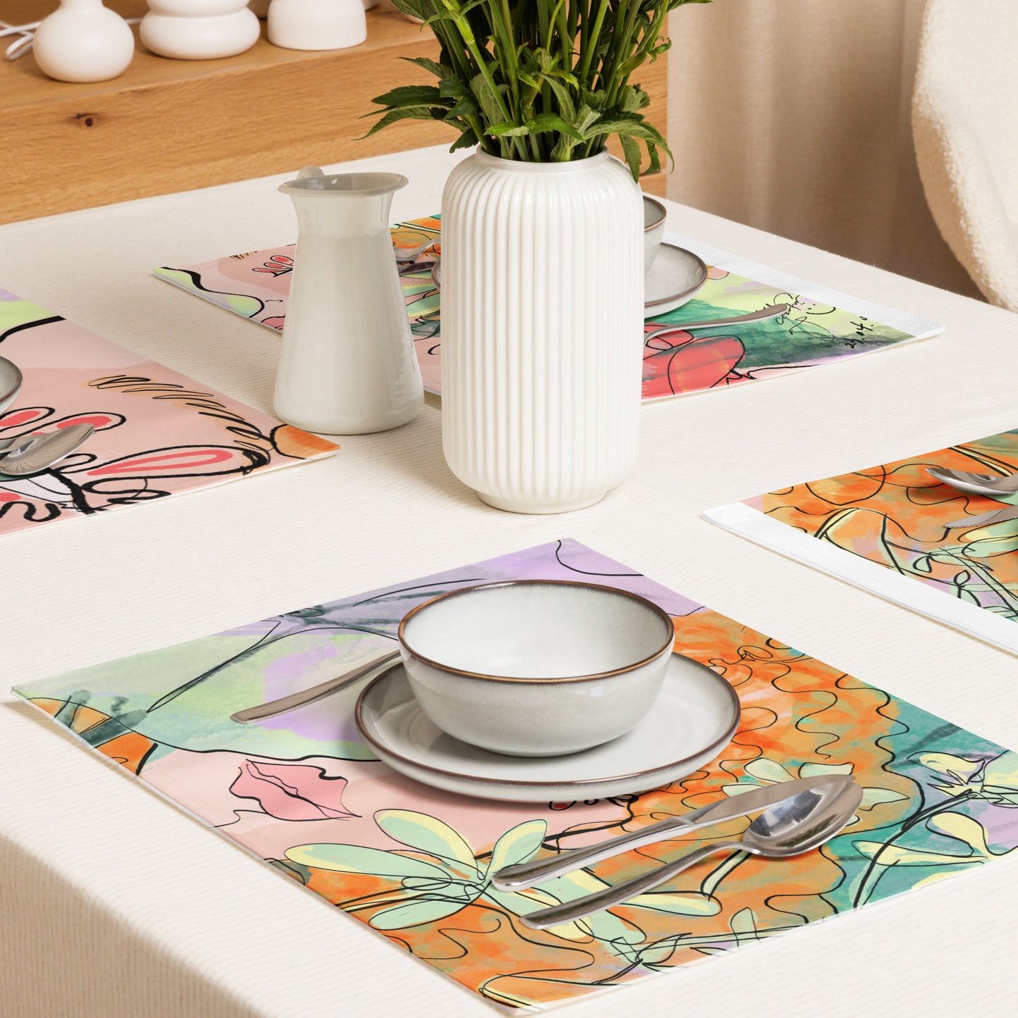 NIXI Creator Spring Mood Placemat Set [NIXI Creator Special Art Collection]