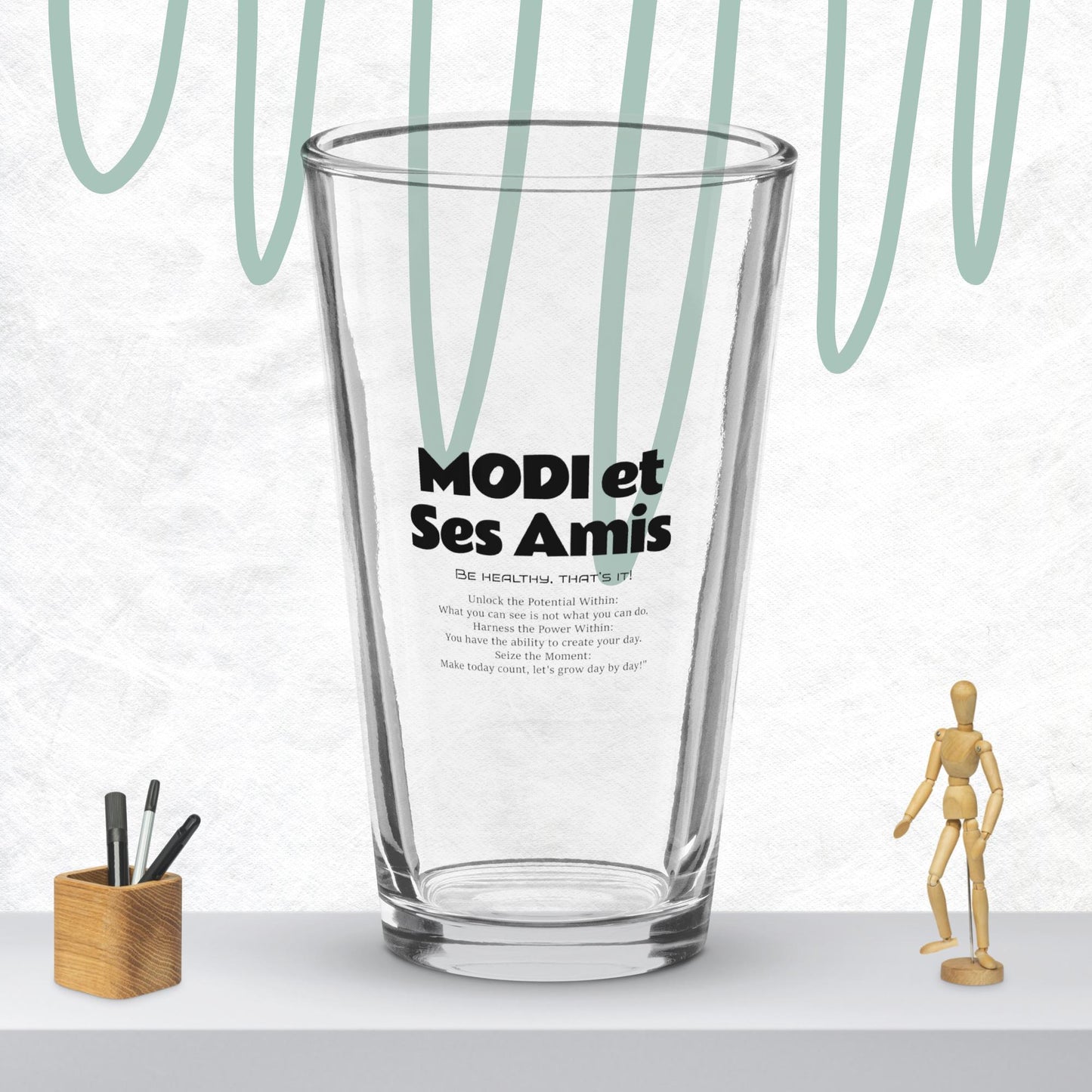 Modi et Ses Amis cup Shaker pint glass