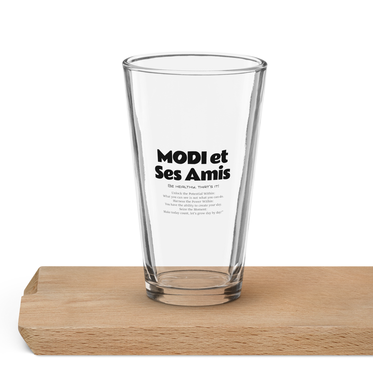 Modi et Ses Amis cup Shaker pint glass