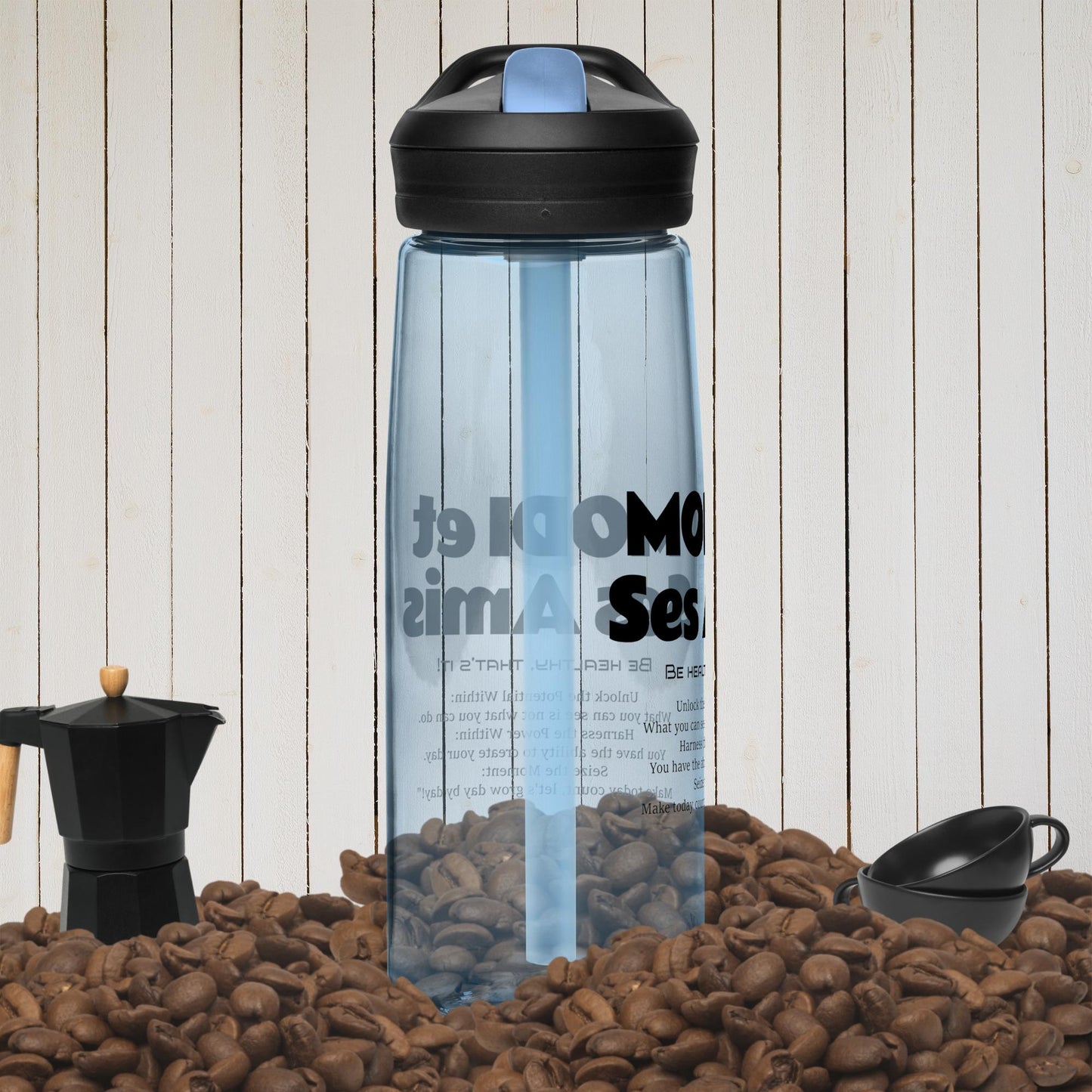 MODITOON Hydration Time Sports water bottle