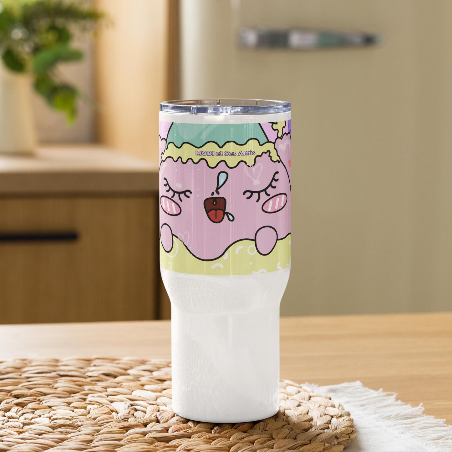 Rainbow Life Moditoon Travel mug with a handle