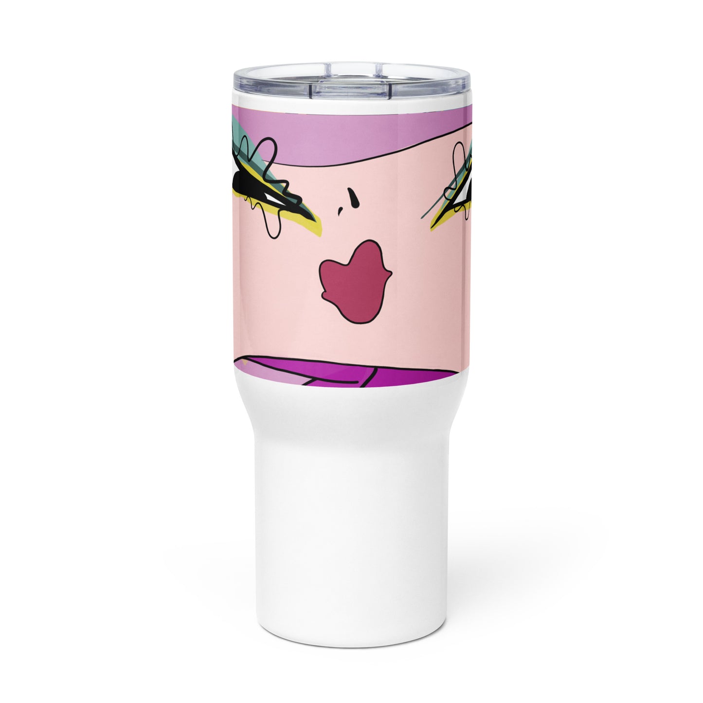 [Dopamine Addict] Travel mug with a handle