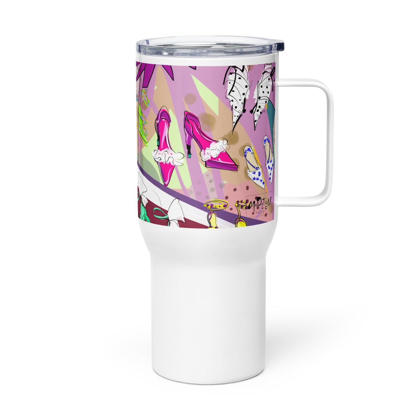 [Dopamine Addict] Travel mug with a handle