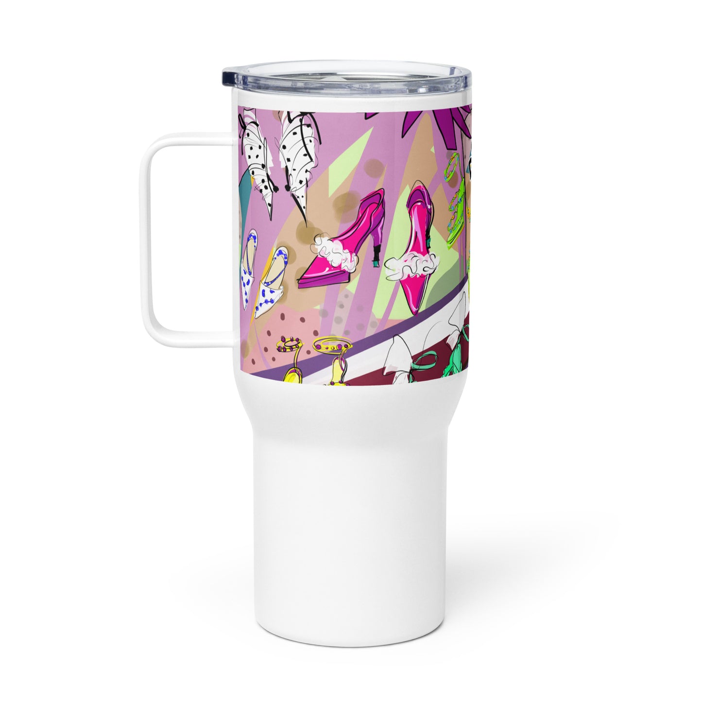 [Dopamine Addict] Travel mug with a handle